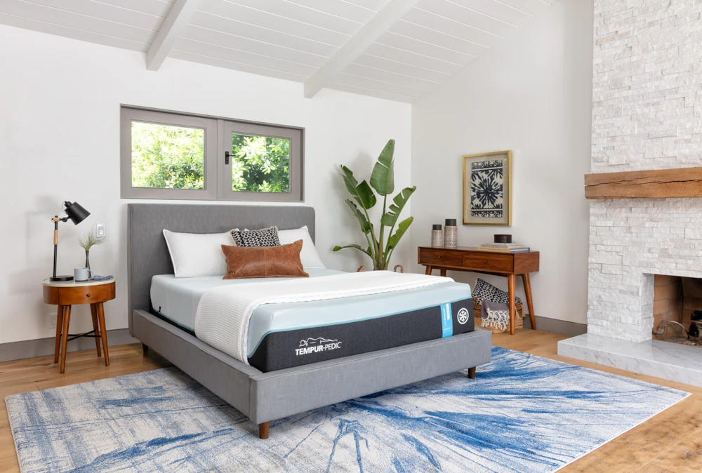 Dean Charcoal King Upholstered Panel Bed - Image 8