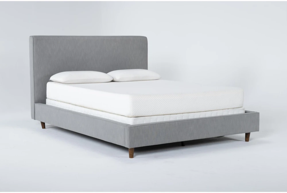 Dean Charcoal Full Upholstered Panel Bed - Image 2