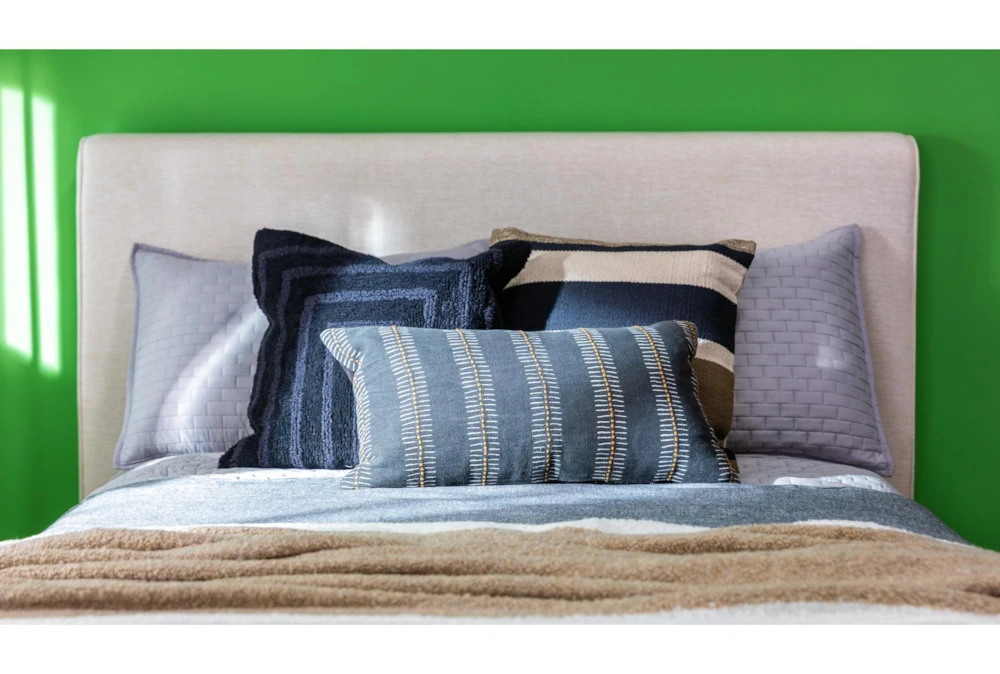 Dean Sand Full Upholstered Panel Bed - Image 11