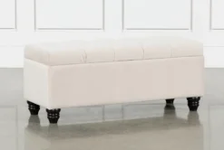 Mariah Velvet Storage Bench
