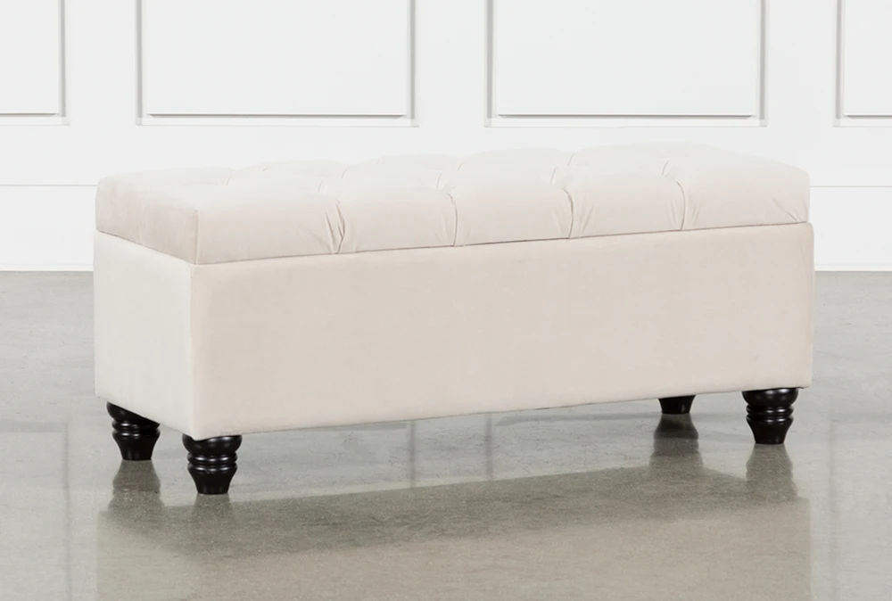 Mariah Velvet Storage Bench