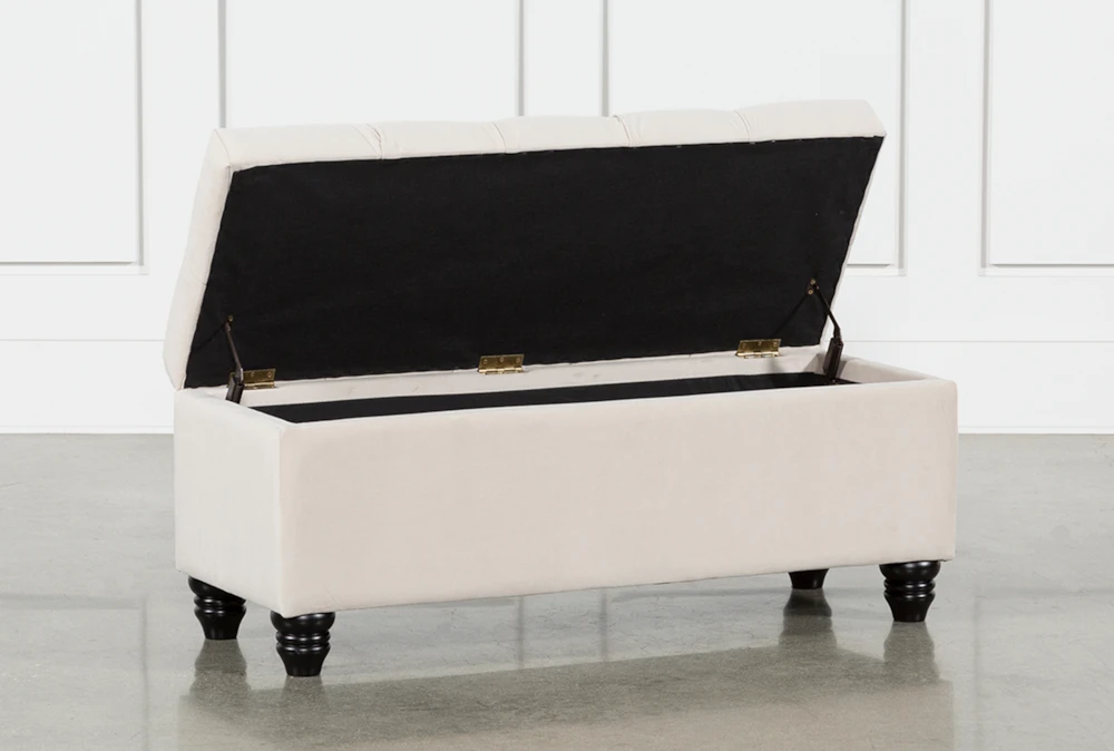 Mariah Velvet Storage Bench - Image 2
