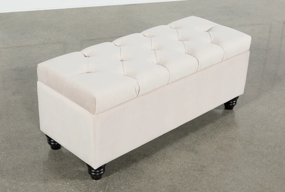 Mariah Velvet Storage Bench - Image 3