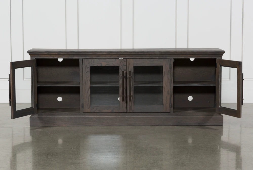 Wakefield 85" TV Stand With Glass Doors - Image 4