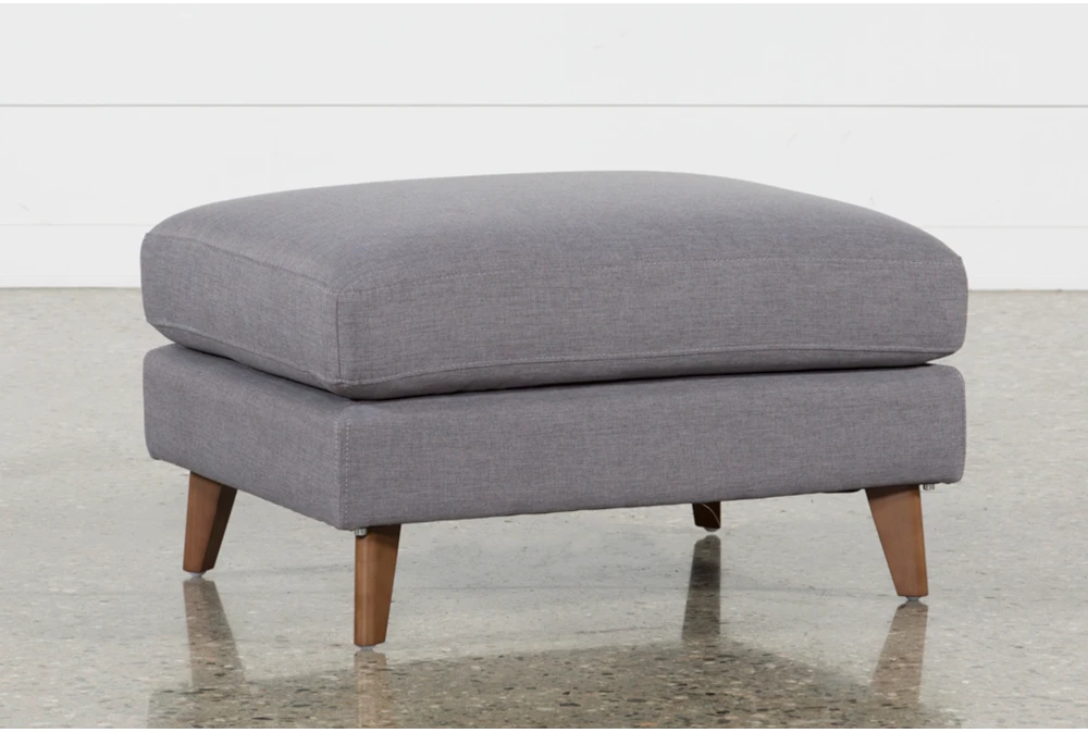 Allie Dark Grey Ottoman