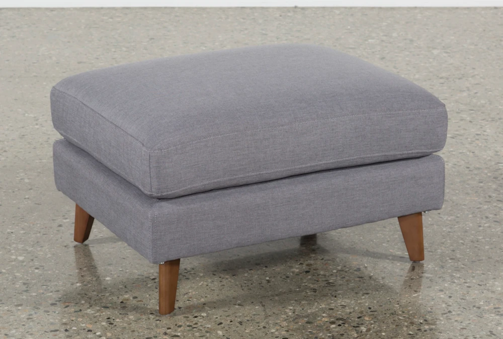 Allie Dark Grey Ottoman - Image 2