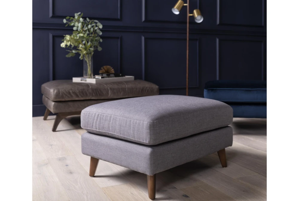Allie Dark Grey Ottoman - Image 4