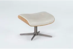 Amala Bone Leather Ottoman