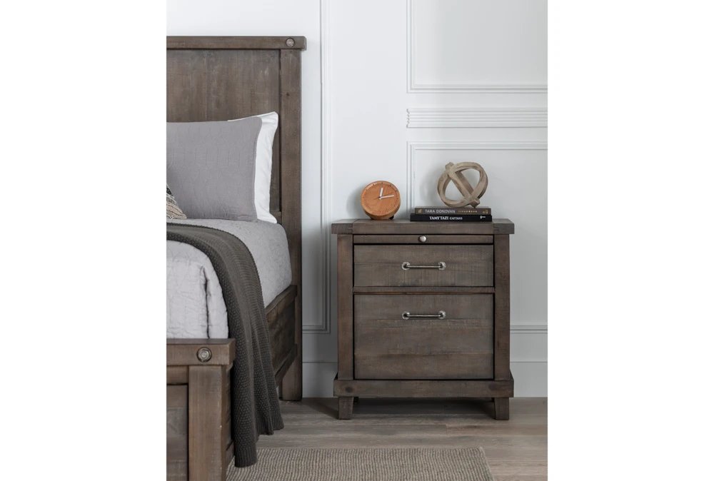 Jaxon Grey 28" 2 Drawer Nightstand - Image 10