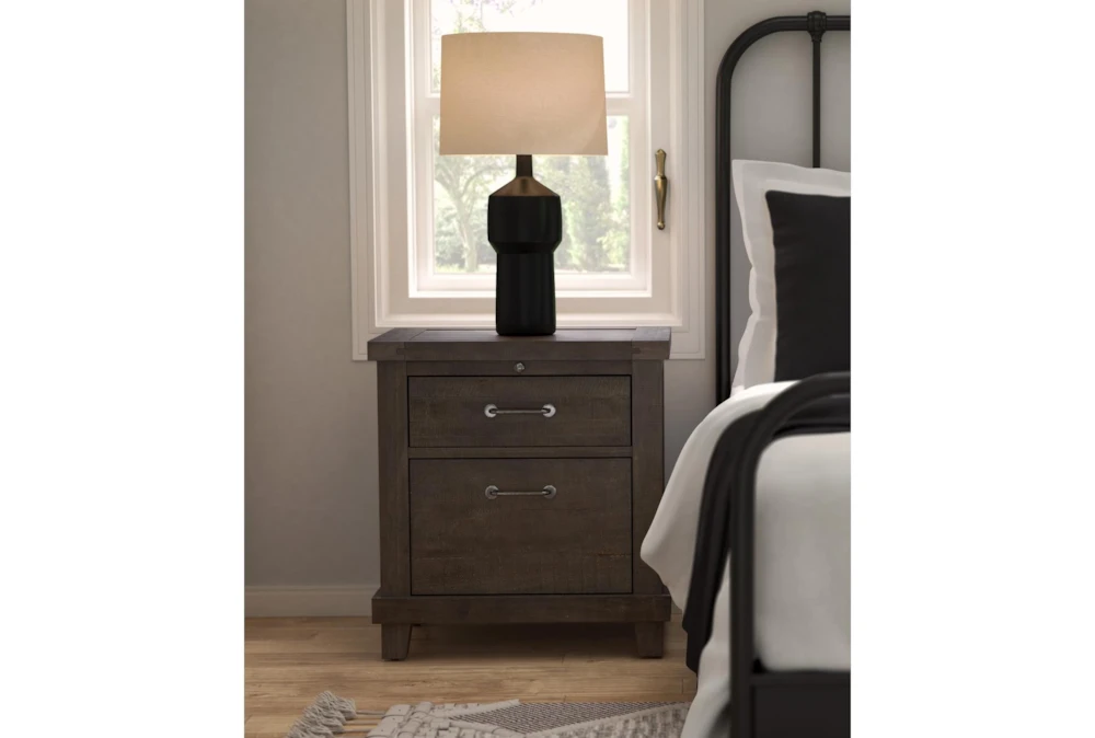 Jaxon Grey 28" 2 Drawer Nightstand - Image 15