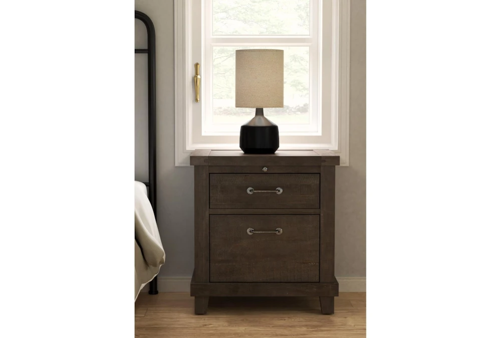 Jaxon Grey 28" 2 Drawer Nightstand - Image 16