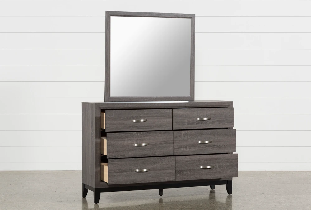 Finley Grey Dresser/Mirror - Image 2