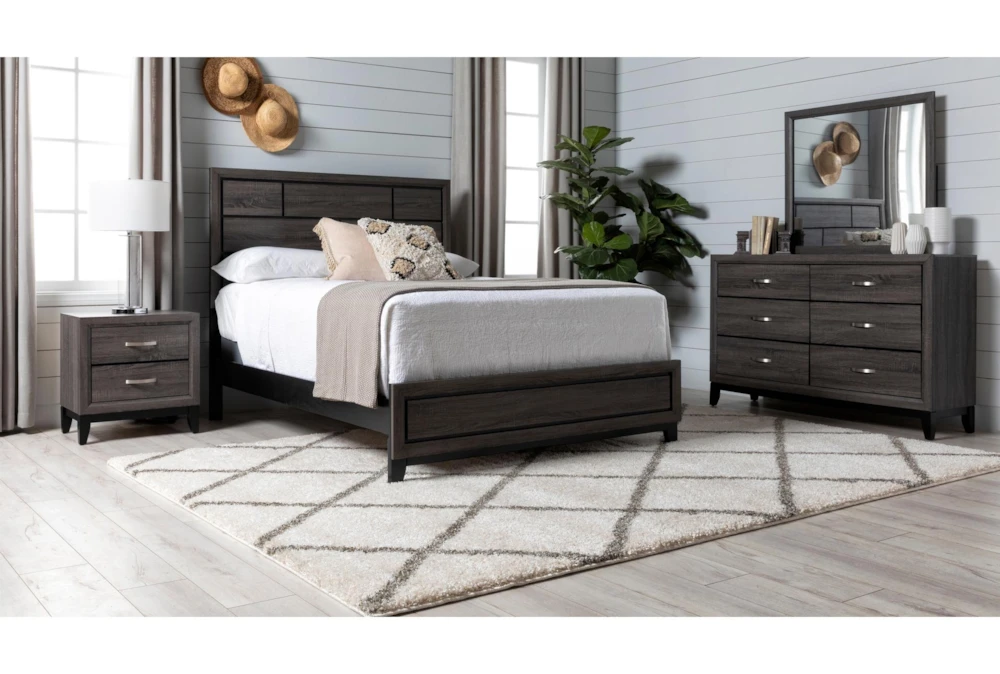 Finley Grey Full 4 Piece Bedroom Set - Image 4