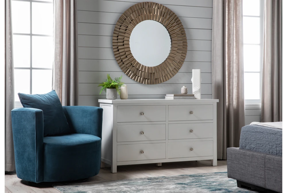 Larkin White 6 Drawer Dresser - Image 7