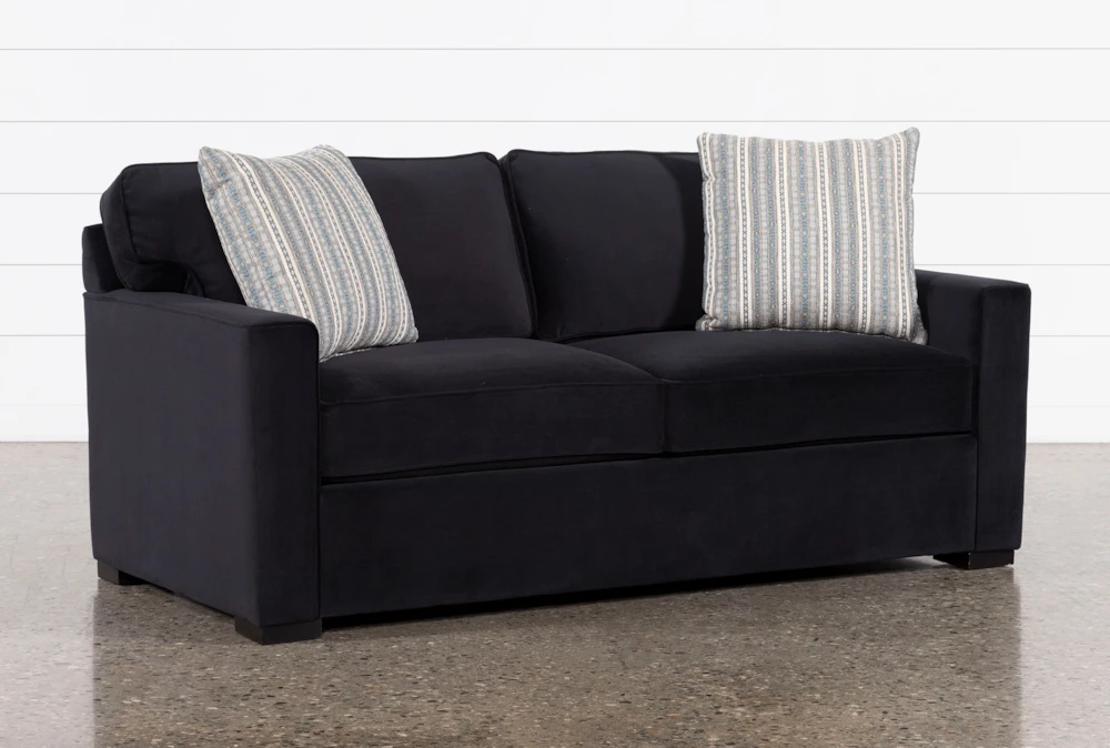 Silas III Memory Foam 72" Velvet Full Sleeper