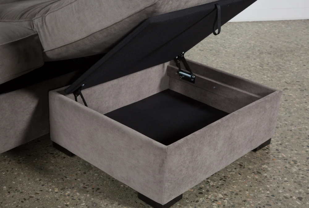 Taren II Reversible 93" Sofa/Chaise Sleeper With Storage Ottoman - Image 2
