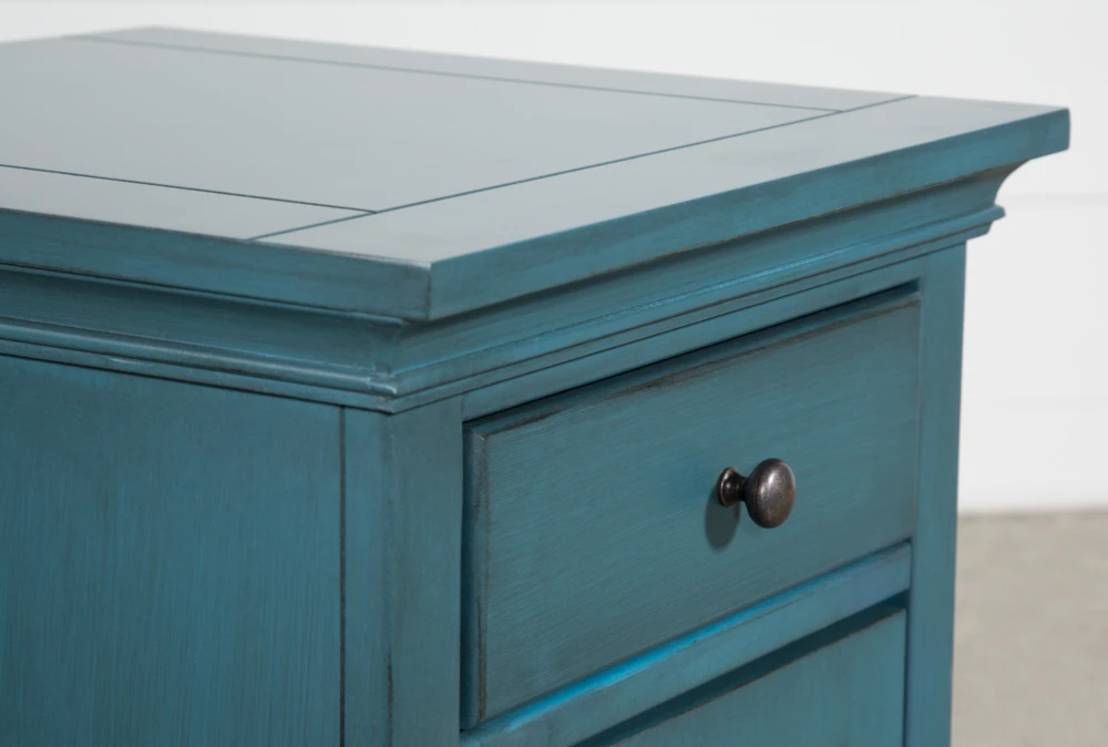 Belle Blue Chairside Table - Image 6