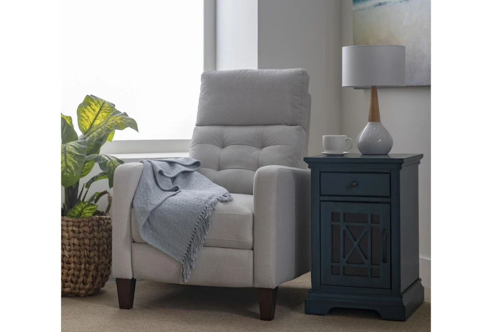 Belle Blue Chairside Table - Image 8
