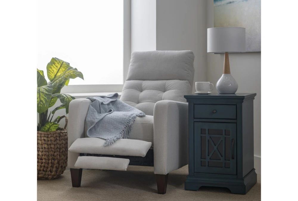 Belle Blue Chairside Table - Image 10