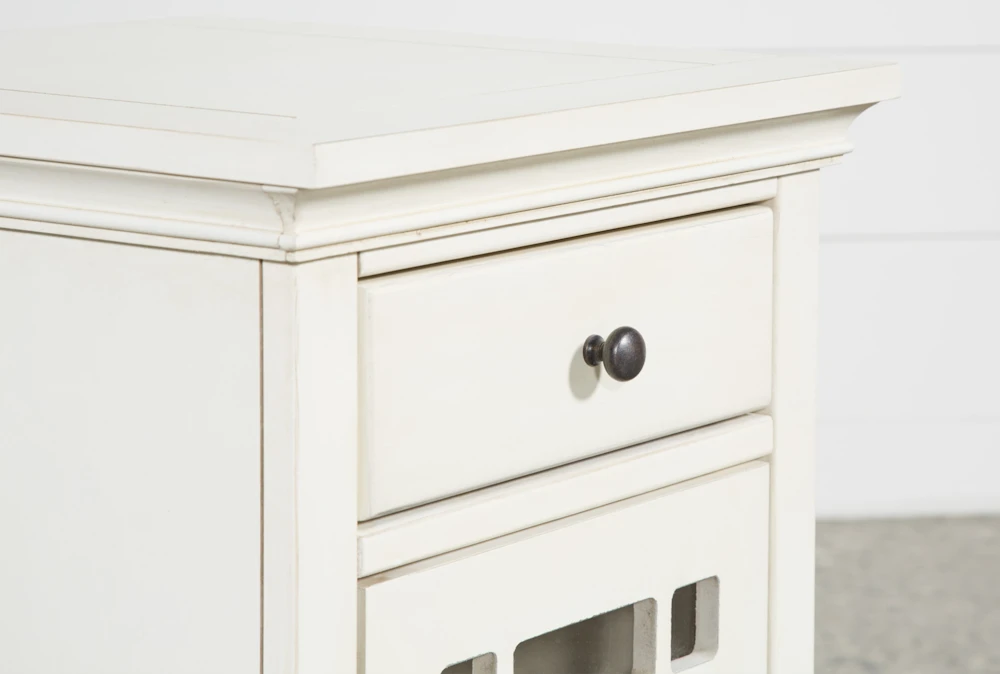 Belle White Chairside Table - Image 6