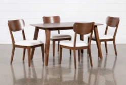 Kara 60" Dining With Side Chair Set For 4