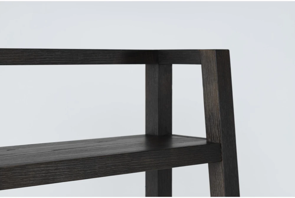 Pierce Espresso 72" Leaning Bookcase - Image 3