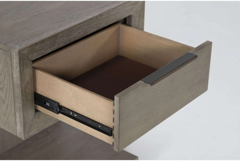 Pierce Natural 1-Drawer 29" Nightstand With USB And Power Outlets - Image 4