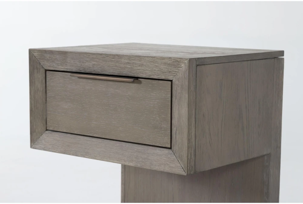 Pierce Natural 1-Drawer 29" Nightstand With USB And Power Outlets - Image 5