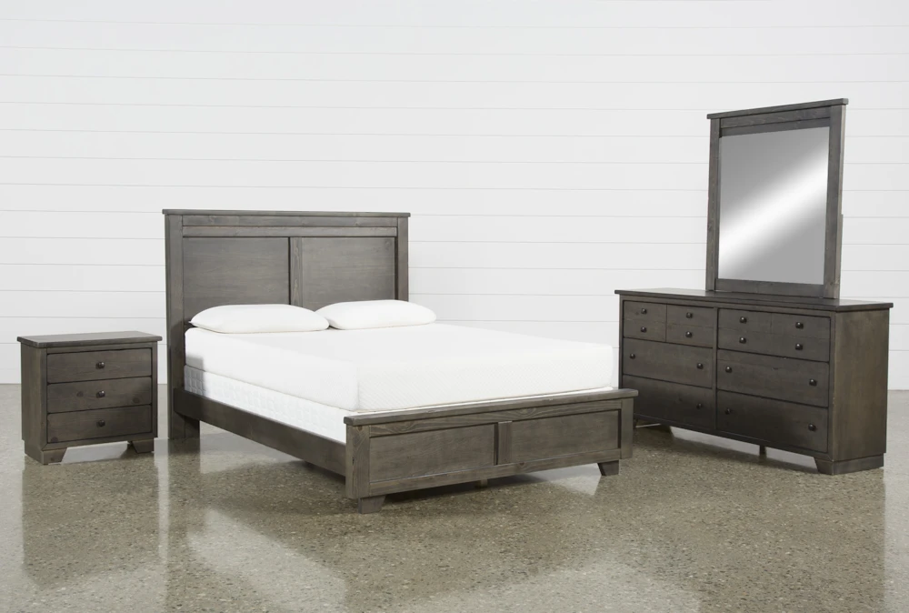 Marco Charcoal King 4 Piece Bedroom Set