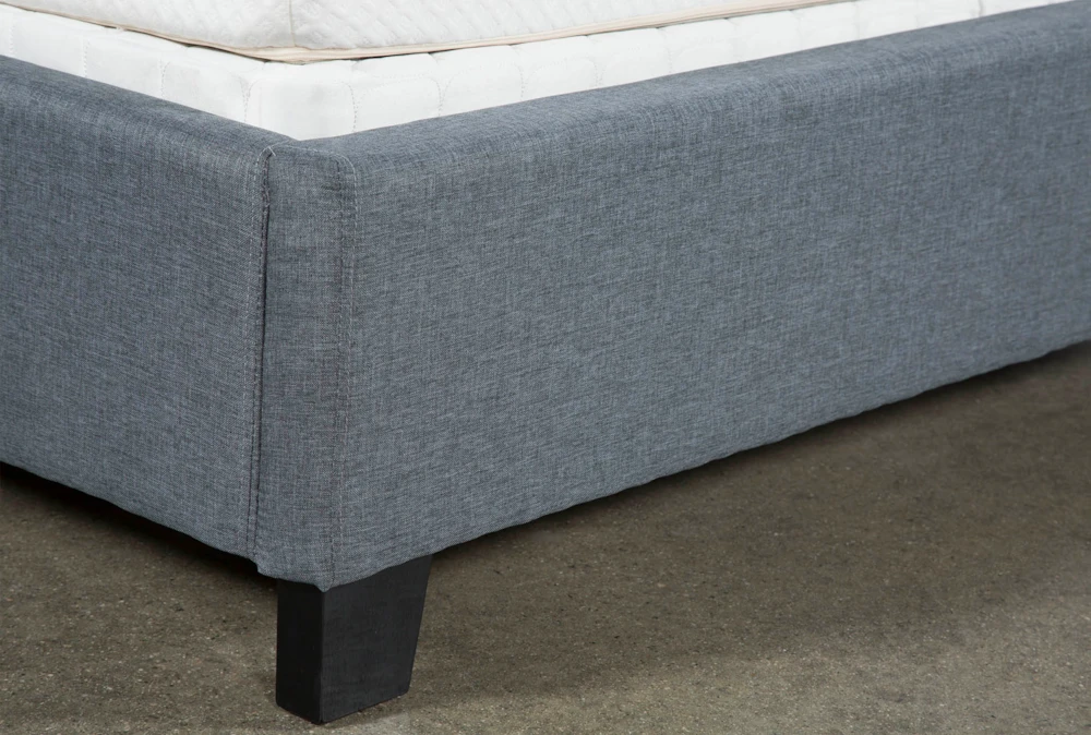 Farrah II Grey Queen Upholstered Panel Bed - Image 4