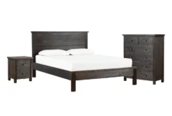 Larkin Espresso King Panel 3 Piece Bedroom Set