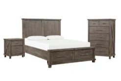 Jaxon Grey California King Storage 3 Piece Bedroom Set
