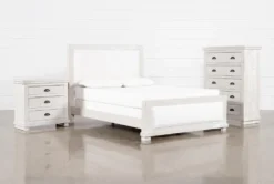 Sinclair Pebble King Panel 3 Piece Bedroom Set