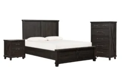 Jaxon Espresso Queen Panel 3 Piece Bedroom Set