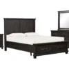 Jaxon Espresso California King Storage 4 Piece Bedroom Set
