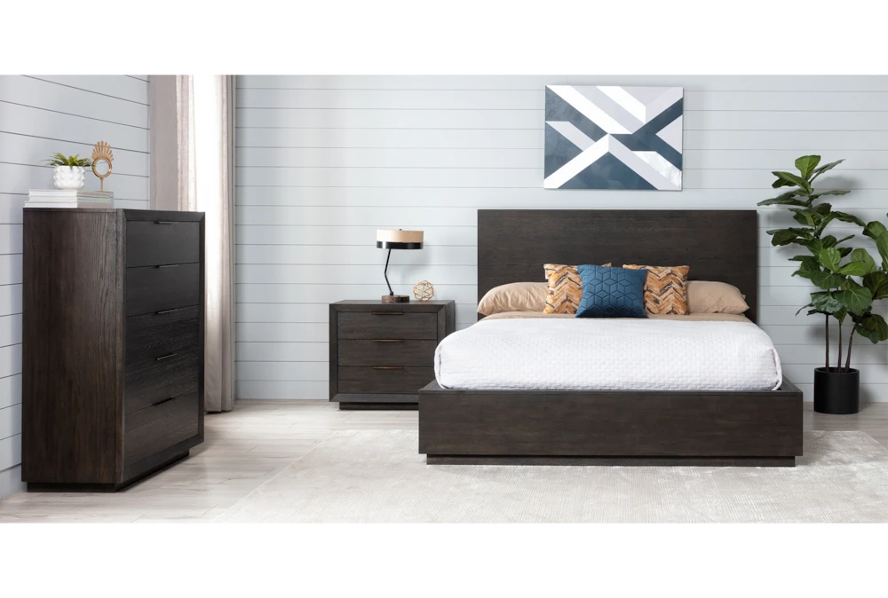 Pierce Espresso Queen Panel 3 Piece Bedroom Set - Image 2