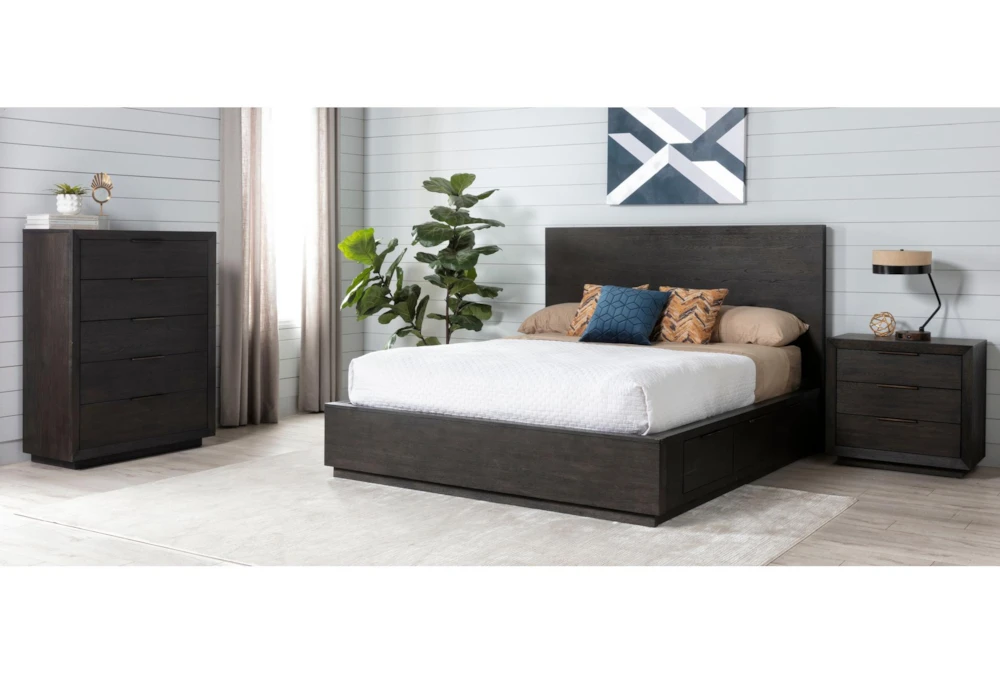 Pierce Espresso Queen Panel 3 Piece Bedroom Set - Image 3