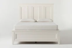 Presby White Queen Panel Bed With Storage