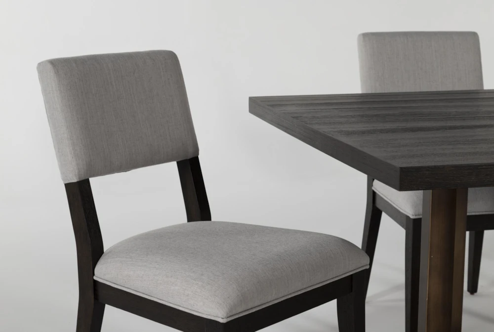 Pierce Espresso 86" Dining With Bench + Side Chair Set For 6 - Image 3