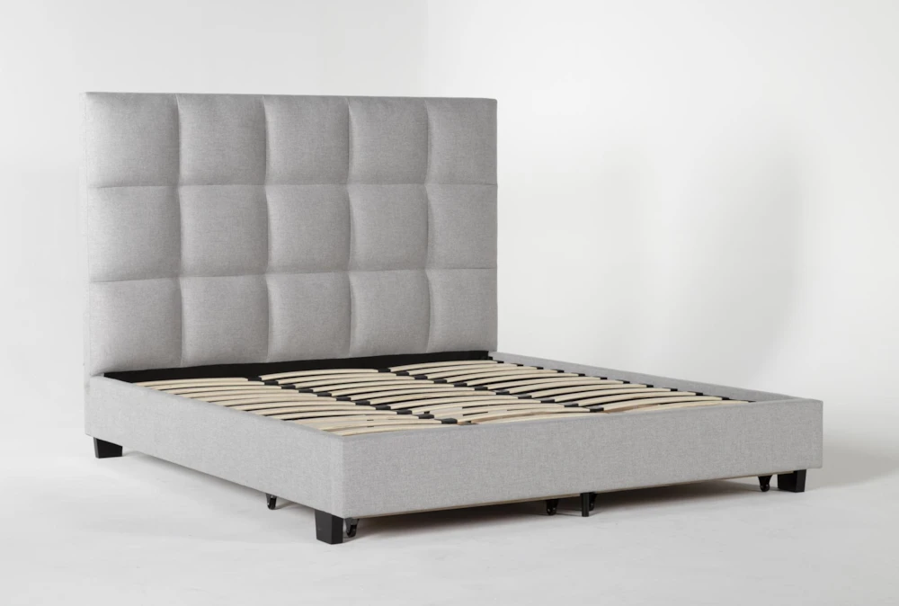 Boswell King Upholstered Panel Bed With Storage - Image 4