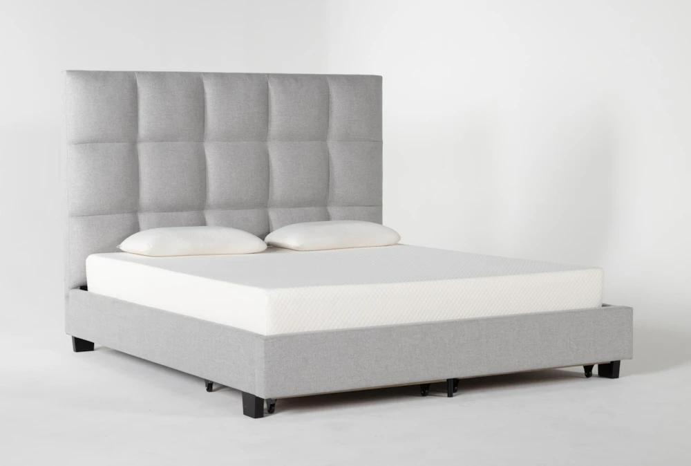 Boswell King Upholstered Panel Bed With Storage - Image 5