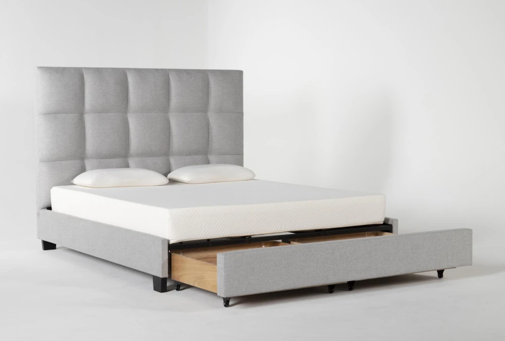 Boswell King Upholstered Panel Bed With Storage - Image 2