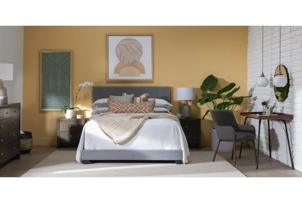Colleen Queen Upholstered Panel Bed - Image 3