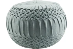 Pouf-Denim Knitted Round
