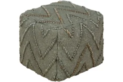 Pouf-Jute Chevron Green