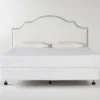Brielle King Upholstered Headboard With Metal Bed Frame