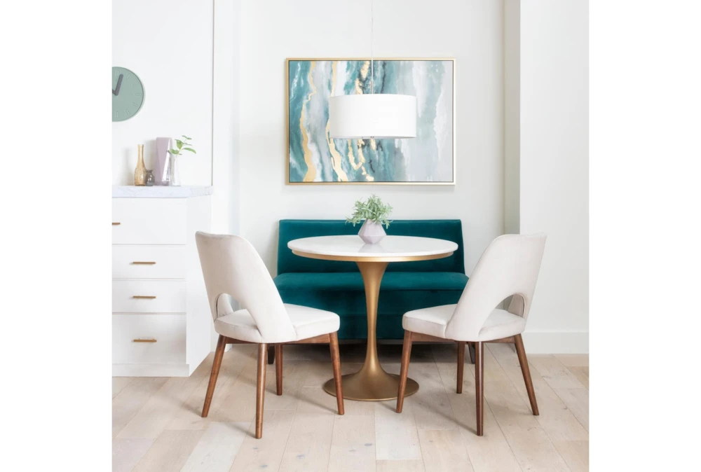 Holden IV 51" Velvet Settee - Image 9