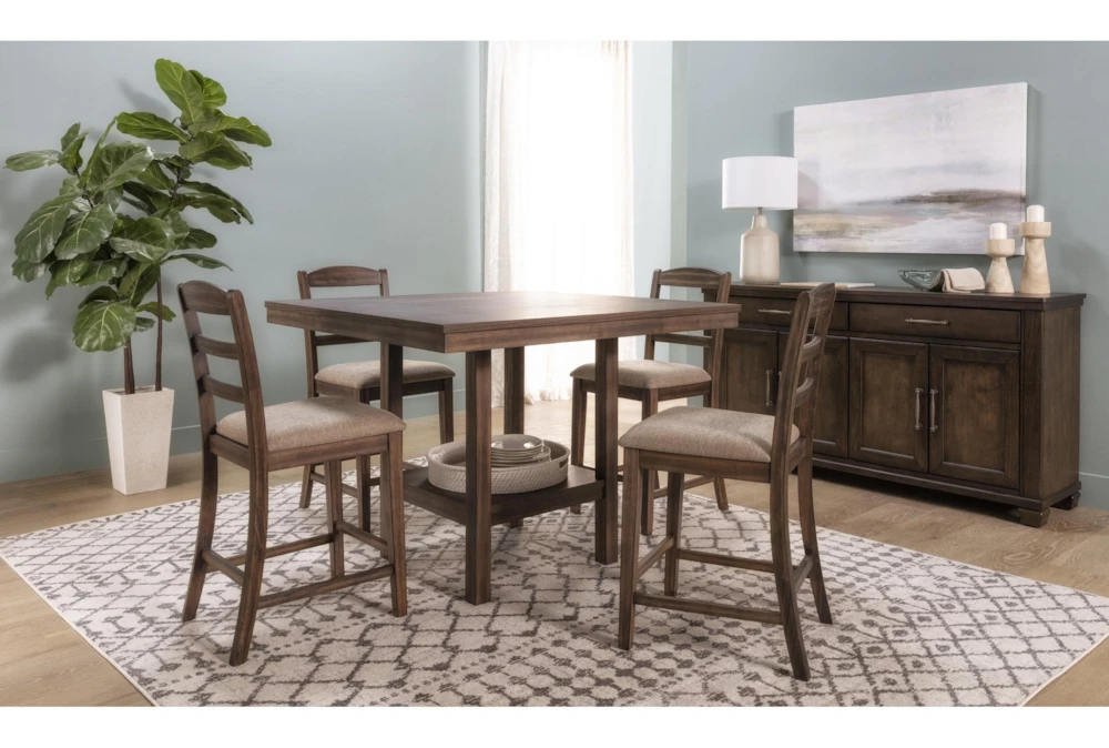 Ashbury 48" Square Counter With Stool Set For 4 - Image 6