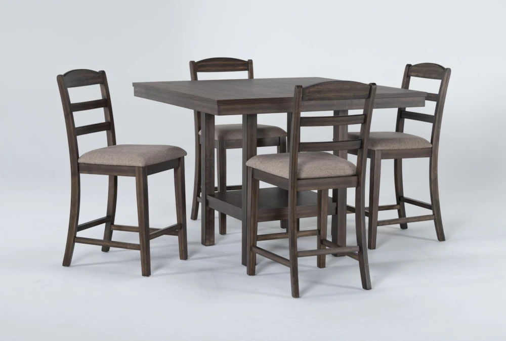 Ashbury 48" Square Counter With Stool Set For 4 - Image 2