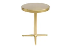 Gold Round Accent Table